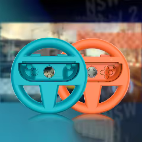 2pcs/Set Racing Steering Wheels Racing Game Wheel Gaming Racing Steering Wheel for Switch 2 Joy Con 