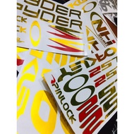 【Hot Sale】Helmet Stickers / kYT / Evo / Nhk / Ls2 / Spyder ( Gold Sticker )