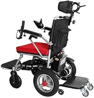 Fashionable Simplicity Heavy Duty Folding Electric Wheelchair With Headrest With Seat Belt Adjustable Backrest And Pedal