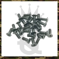 M4 X 10MM FLAT HEAD SCREW BLACK ( 1 PCS / 1 BIJI ) ( JF410BK )