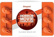 ShapedIceMolds Horror Movie Character Molds – Halloween Silicone Molds for Chocolate, Candy, Resin, 