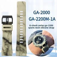 for GA-2000 GA-2200M PRG-600 Replacement Watch Band 24mm Resin Silicone Strap for Casio G-Shock Outd