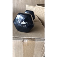 Yuko rubber-coated dumbbells 4kg