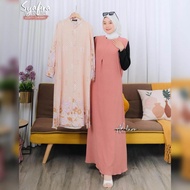 DIANDRA SET OUTER BY ALFARO/GAMIS SET OUTER KEKINIAN/GAMIS SET OUTER CRINKLE GAMIS 2 IN 1 MOTIF TERB