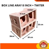Box Sound System Speaker Line Aray 8 Inch Twiter Triplek 12mm