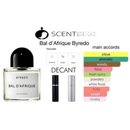 💯 Original Byredo Bal d'Afrique EDP - 3ml / 5ml / Decant / Gypsy Water / Mojave Ghost / Blanche / No