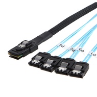 CableCreation Mini SAS to 4 SATA Cable, 36 Pin SFF 8087 Host/Controller to 7 Pin SATA Target/Backpla