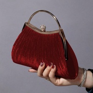 Glitter Bling, Shiny Glamorous, Elegant 1pc Rhinestone Decorated Fashionable Metallic Clutch Evening