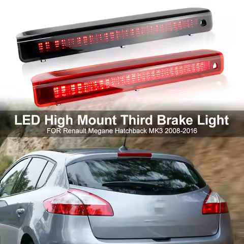 1PCS Rear Trunk Replacement Red LED Third Stop Brake Light Canbus For Renault Megane Hatchback MK3 2