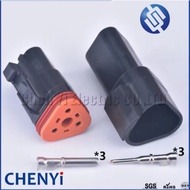 black Deutsch DT 3 Pin connector DT06-3S DT04-3P Male or Female Auto Waterproof Connector Automotive