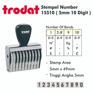 5mm 10 Digit Number Stamp/15510