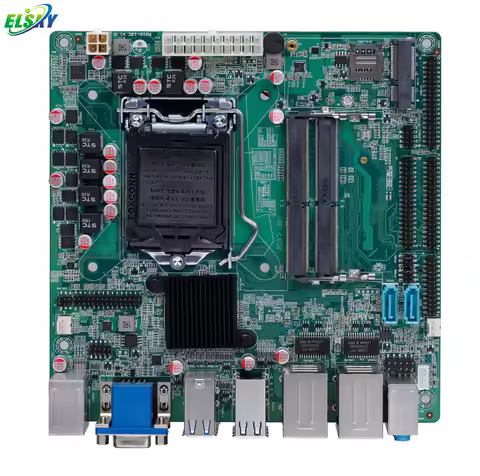 ELSKY 170*170mm H310 Lga 1151 Motherboard VGA LVDS 6/7/8/9th Gen Core I3 I5 I7 Processor NB-DDR4 RAM