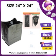 1PC 24X24 1Pc Quality UV Protection Poly Bag /Polybag/Nursery Plantation Plastic/Polibag Fertigasi/Plastik Semaian