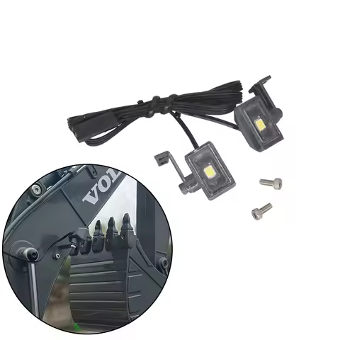 RC Excavator EC160E Arm Upgrade White LED Light 4~6V for 1/14 HUINA LESU Double E E010 E111 Model Ta