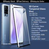 Vivo X60 Pro X50 Pro X50Pro 3D Curve Tempered Glass Full Glass Full Glue Screen Protector