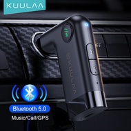 KUULAA Bluetooth 5.0 Receiver for Car อุปกรณ์รับสัญญาณบลูทูธ 5.0 3.5หัวแจ็คอักซ์มิลลิเมตรเสียงตัวรับสัญญาณ Bluetooth Music Receiver for Home Stereo/Wired Headphones Hands-Free Call