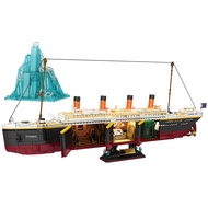 2288pcs Titanic 60cm Ship Model small particle Building Block Ship Assembled Toys 3D Titanic Ship pu