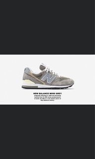 Preorder new balance 996 grey 元祖灰