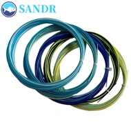 SANDR Colorful Rainbow Badminton String, Elastic 0.73mm Badminton Racket Strings, Ball Net Line Colo