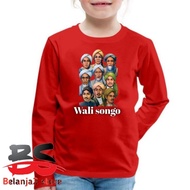 CHILDREN'S CLOTHES, CHILDREN'S T-SHIRTS, WALI SONGO PICTURES, LONG SLEEVES, FREE NAME