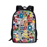 Coloring Alphabet Lore Printed Backpack for elementary and middle school students, cartoon printed Backpack, rainproof durable school bag for children Customized products