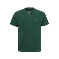 Khaki Bros. - คาคิบรอส - Henley T-shirt - เสื้อยืดแขนสั้นคอ Henley ทรง Regular - KM24K076