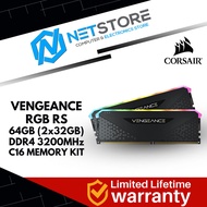 CORSAIR VENGEANCE RGB RS 64GB (2x32GB) DDR4 3200MHz C16 MEMORY KIT - CMG64GX4M2E3200C16