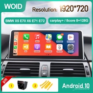 Qualcomm 8 Core 10.25" Android System Auto Radio For BMW X5 X6 E70 E71 E72 Car Video Player Multimed