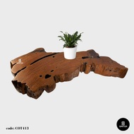 COT413. Chengal Emas Solid Wood Artistic Base / Wooden Tray / Wooden Base / Plant Tray