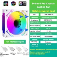 AKABEILA  PRISM 4 PRO พัดลมเคสพีซี 120 มม. ARGB Mirror Cycle Light Effect CPU Cooler พัดลม 4PIN PWM 