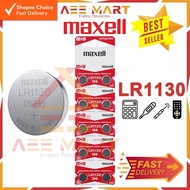 (Original) Maxell Micro Alkaline Battery Button Cell | LR1130 (10pcs)