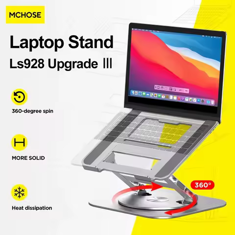 MC LS928 Aluminum Alloy Laptop Stand 360° Rotating Notebook Holder For 9.7-17 Inch Macbook Air Pro L
