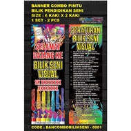 PRE-ORDER - BANNER / BUNTING - COMBO PINTU BILIK PENDIDIKAN SENI