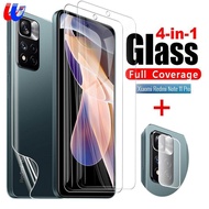 4in1 xiaomi redmi note 11 pro Tempered Glass Full cover screen protector lens glass for xiaomi redmi note 11 pro + 10 5G 10 9 8 pro 9a 9c 9t mi 11T 10T 9T pro poco m3 pro 5G X3 NFC pro f3 X3 GT