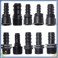 16mm 20mm 25mm PE Screw Joint Garden Hose Barb Connector, Female Male Thread 1/2 3/4 To 1/2 3/4 1 In