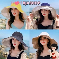 BJASHOP Bucket Hat Men Women Portable Anti-UV Panama Hat Sun Hat