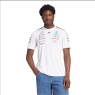 Mercedes AMG Petronas adidas F1 2025 Team Driver T-Shirt - Black/white