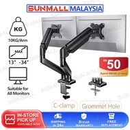 Dual Monitor Arm Desktop Mount Bracket 17-34 Inch 20KG Fully Adjustable Full Dynamic Swivel Monitor 