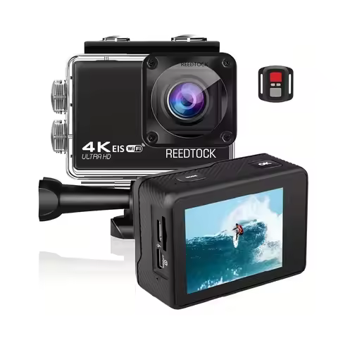 Action Camera HD 4K 60fps EIS WiFi 2.0" 170D Underwater Waterproof Cam Helmet 4X Zoom Sports Recorde