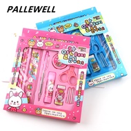 PALLEWELL 10 In 1 Children stationery gift set birthday party present (Pink & Blue)