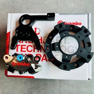 For Yamaha R1 (2015 -2024) Rear Caliper Bracket 2Pot Suit for Brembo P34 P2 HEL SMRT Caliper PNP