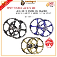 SPORT RIM RED LEO GTO 588 LC135 SRL110 SRL115 EX5 DREAM EX5 W100 W125 KRISS 1 KRISS 2 CT100 CT110 SI