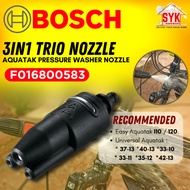 SYK BOSCH F016800583 3In1 Trio Nozzle High Pressure Washer Cleaner Aquatak Easy Universal Nozzle Wat