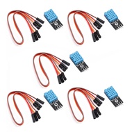 Teyleten Robot DHT11 Modul Sensor Suhu dan Kelembapan Digital untuk Arduino Raspberry 5pcs