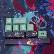 Valorant keycaps killjoy OEM Profile 10keys PBT dye sub keycaps