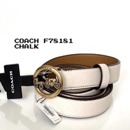 Coach belt chalk women belt original