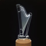 WD 原木夜燈 - 豎琴 弦樂 / 音樂 / 夜燈 / MUSIC