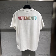 Vetements VETEMENTS Hot-selling Men Women Color Printed Short-Sleeved T-Shirt 806-A