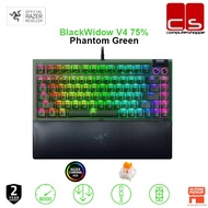 RAZER BlackWidow V4 75% - Phantom Green (Orange Switch, Hot-swappable design)
