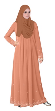 Stylish Turkish Jubah Abaya Ankara Top Panel Dress For Women Baloon - Ankara